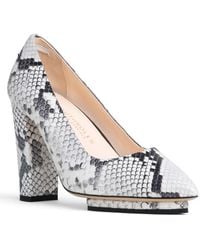 Beautiisoles by Robyn Shreiber Made in Italy - Neutrals Pippa Natural Animal Print Leather Pump With Comfortable Platform Dressy Work & Elegant Evening - Lyst