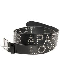 Stuart Trevor - Love Will Tear Us Apart Leather Studded Belt - Lyst