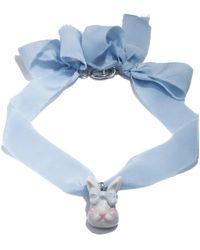 H2 Studio - Grumpy Bunny Baby Silk Choker Necklace - Lyst