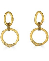 Loni Paul Jewelry - Large Sculpted Circle Drop Earrings - Lyst