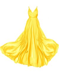 Angelika Jozefczyk - Satin Long Dress Yellow - Lyst