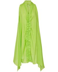 N'Onat - Cozy Organic Cotton Dress With Ruffles In - Lyst