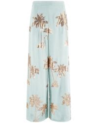 Traffic People - Palms Of Wide Leg Sequin Rene Trousers - Lyst