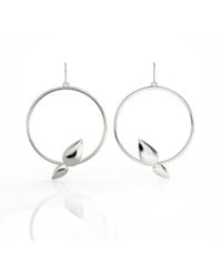 Linda Fiore - Lotus Hoop Earring - Lyst