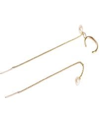 Florentis Jewellery - Threaded Pearl Earrings - Lyst