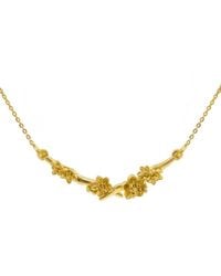Lee Renee - Cherry Blossom Branch Necklace – Gold - Lyst
