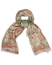 Saachi - Paisley Motif Reversible Scarf - Lyst