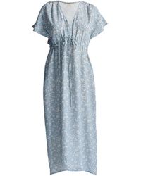 REISTOR - Gathered Maxi Dress - Lyst