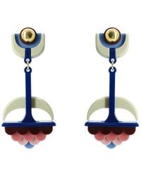 Gissa Bicalho - Handmade Acrylic Earring Filianto Burgundy - Lyst