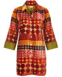 At Last - Amanda Velvet Shirt Hot Spot - Lyst
