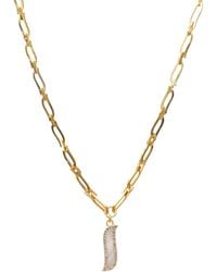 Lila Rasa - Paper Link Necklace Mother Of Pearl Wave Symphony - Lyst