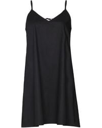 REISTOR - Short Tent Cotton Dress With Back Tie - Lyst