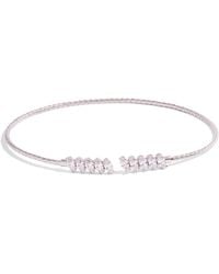 Ebru Jewelry - Marquise Cubic Zirconia Woven Sterling Choker Necklace - Lyst