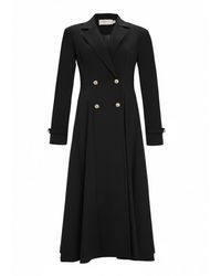 Exquise - Coralie Dress Wrap Neck Midi Blazer Dress - Lyst