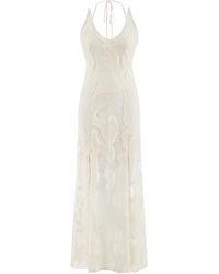 Nocturne - Embroidered Long Dress - Lyst