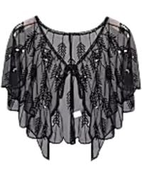 Saachi - Mesh Sequin Capelet - Lyst