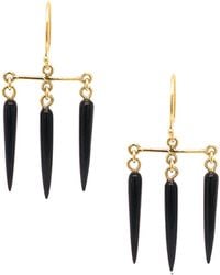 Lori Kaplan Design - Onyx Chandelier Earrings - Lyst