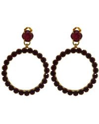 Vickisarge - Yuletide Hoop Earrings - Lyst