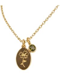 Argento Vivo - August Birthstone Charm Necklace - Lyst
