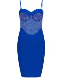 Sour Figs - Embellished Bandage Mini Dress - Lyst