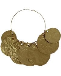 Romer Millinery - Metallic Coin Disc Choker - Lyst
