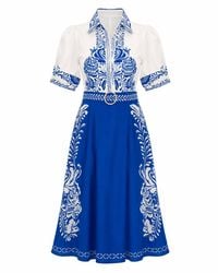 Girl In Mind - Holland And Paisley Print Midi Dress - Lyst