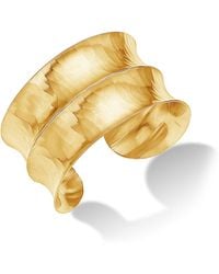 Dower & Hall - Double Concave Hammered Cuff - Lyst