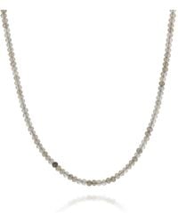 Nellou Jewellery - Labradorite Mini Bead Necklace - Lyst