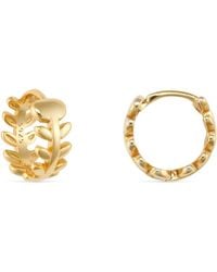 Elk & Bloom - 14K Plated Tiny Huggie Hoop Earrings - Lyst