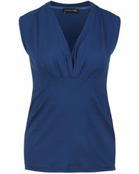 Conquista - Faux Wrap Sleeveless Top - Lyst