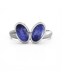 Linda Fiore - You & Me Baby Sterling Ring With Lapis Lazuli Stones - Lyst
