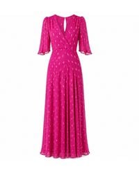 Rose & Nancy - Talia Fuchsia Maxi Dress - Lyst