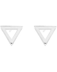 Sheida Farrokhi - Triangle Stud Earrings - Lyst