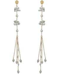 Lavani Jewels - Kiyomi Pearl Long Earrings - Lyst