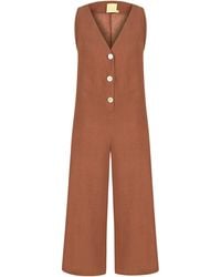 DOR Raw Luxury - By The Lake Maggiore Linen Jumpsuit - Lyst