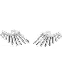 Lucy Quartermaine - Solid Sterling Egyptian Temple Studs - Lyst