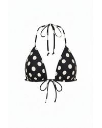 Montce - Polka Dot Binded Emma Zig-Zag Stitch Bikini Top - Lyst
