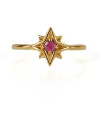 Charlotte's Web Jewellery - Guiding North Star Vermeil Ring - Lyst