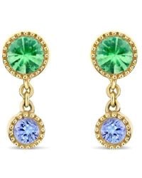 Dinny Hall - Duo Drop Tsavorite & Tanzanite Stud Earrings - Lyst