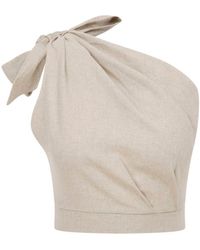 Thisisu Collection - Neutrals Sandy Crop Top - Lyst
