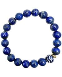 Farra - Lapis With Wave Ceramic Bracelet - Lyst