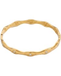 Elk & Bloom - Chunky Wave Solitaire 14K Bangle - Lyst