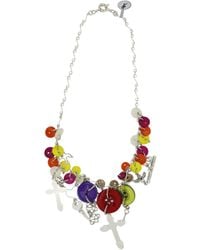 Vickisarge - The Button Hero Necklace - Lyst