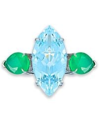 Augustine Jewels - Topaz & Agate Ring - Lyst
