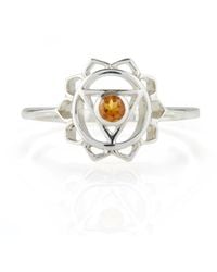 Charlotte's Web Jewellery - Solar Plexus Chakra Ring - Lyst