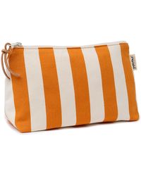 Gyllstad - Nora Stripe Sevilla Orange Wash Bag L - Lyst