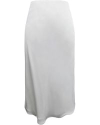 Riviera Soirée - Cheryl Satin Midi Skirt - Lyst
