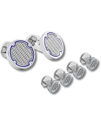 Tateossian - Thompson Carbon Cufflink And Shirt Studs Set - Lyst