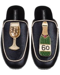 Laines London - Classic Mules With Milestone 60Th Birthday Champagne Brooches - Lyst