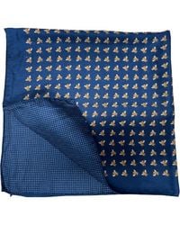 Lazyjack Press - Double-Sided Italian Silk Buzzed Scarf - Lyst